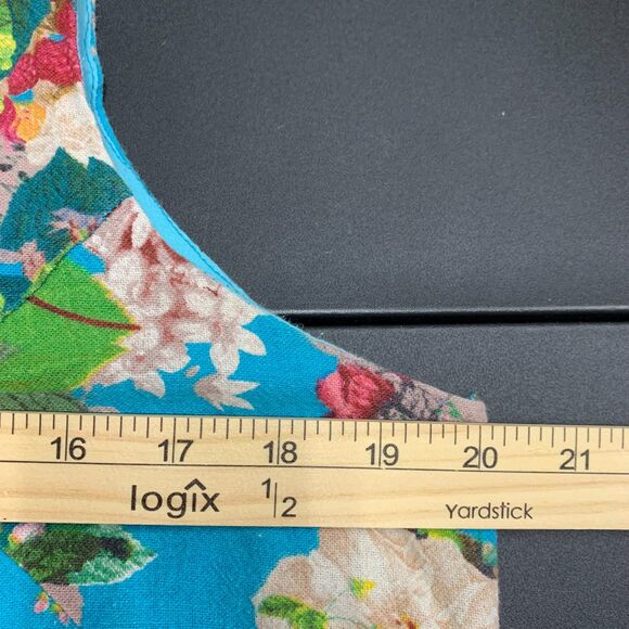 Womens UMGEE Dress Tunic Floral‎ Butterfly Swing Babydoll Cottagecore Lagenlook - Picture 6 of 8